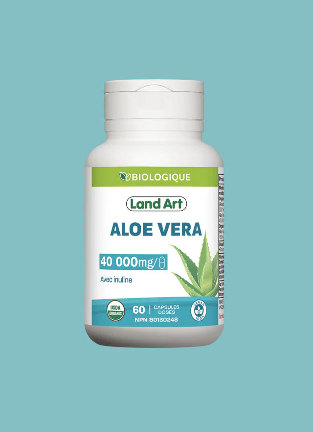 Aloe Vera biologique + Inuline - Land Art - 60 capsules
